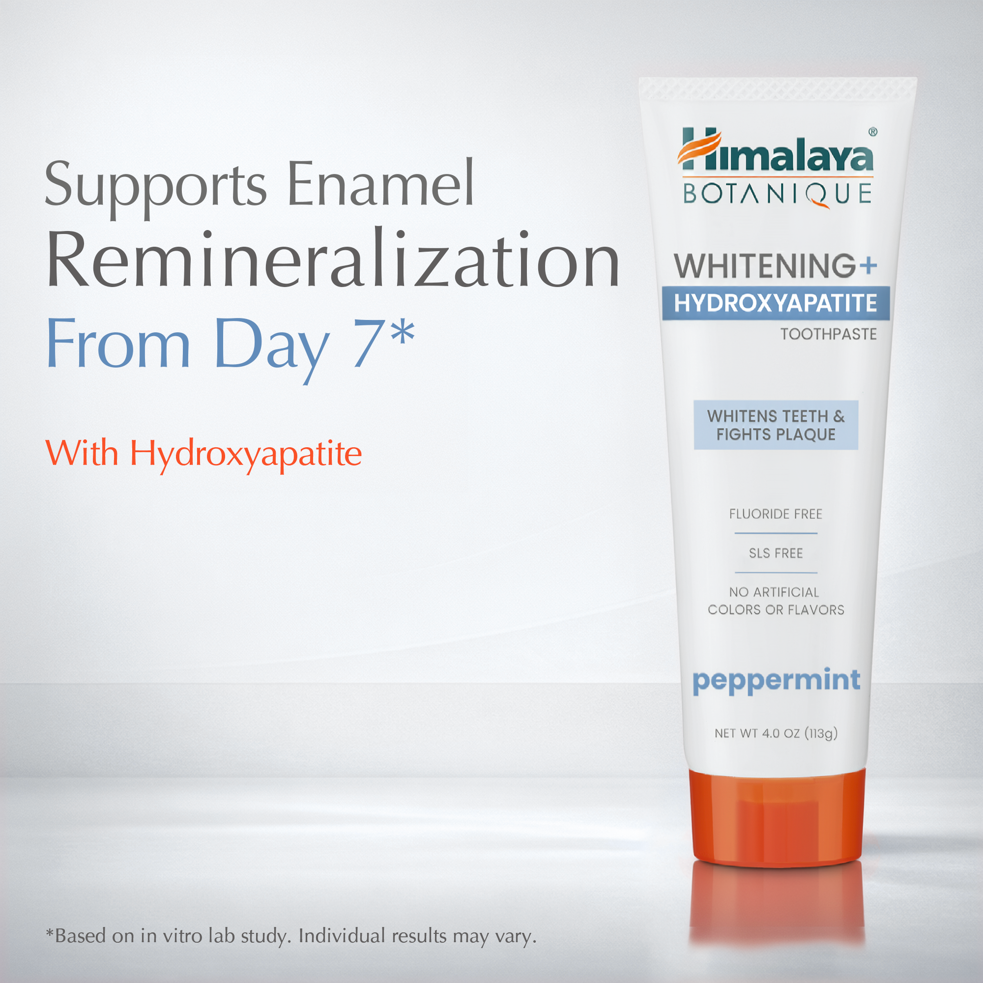 Himalaya Botanique Whitening+ Hydroxyapatite Toothpaste - Peppermint 113g