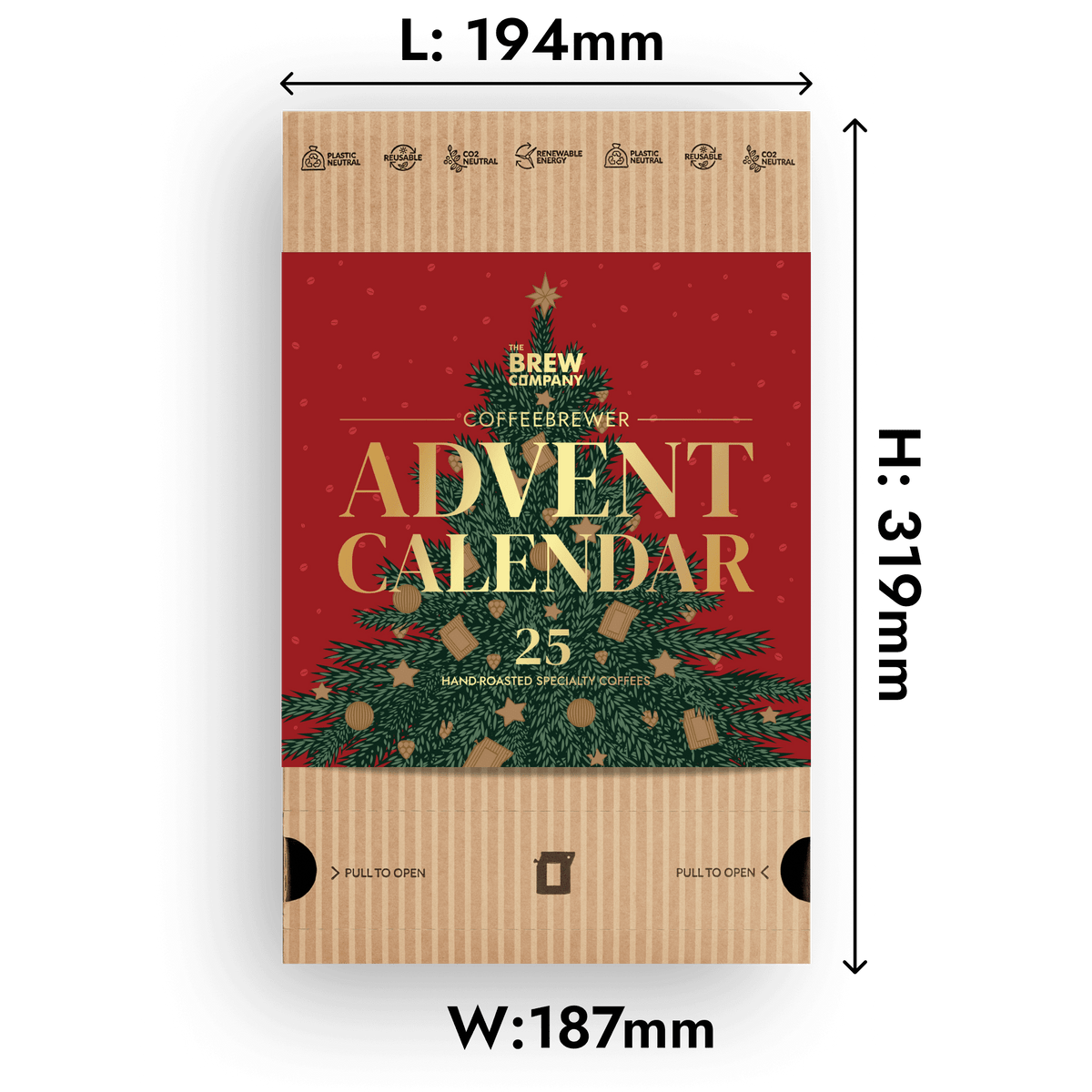Festive Red Coffee Advent Calendar