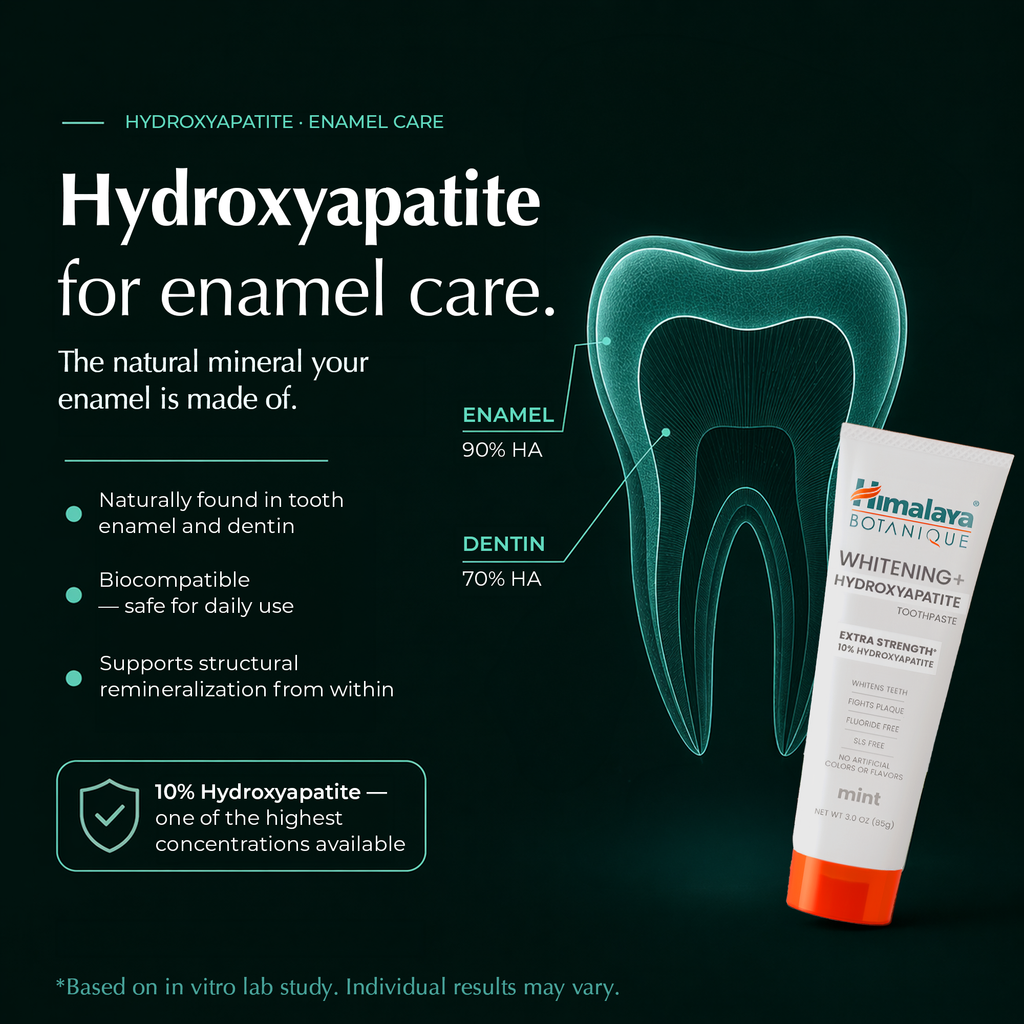 Himalaya Botanique Whitening+ Hydroxyapatite Toothpaste - Extra Strength Mint 85g