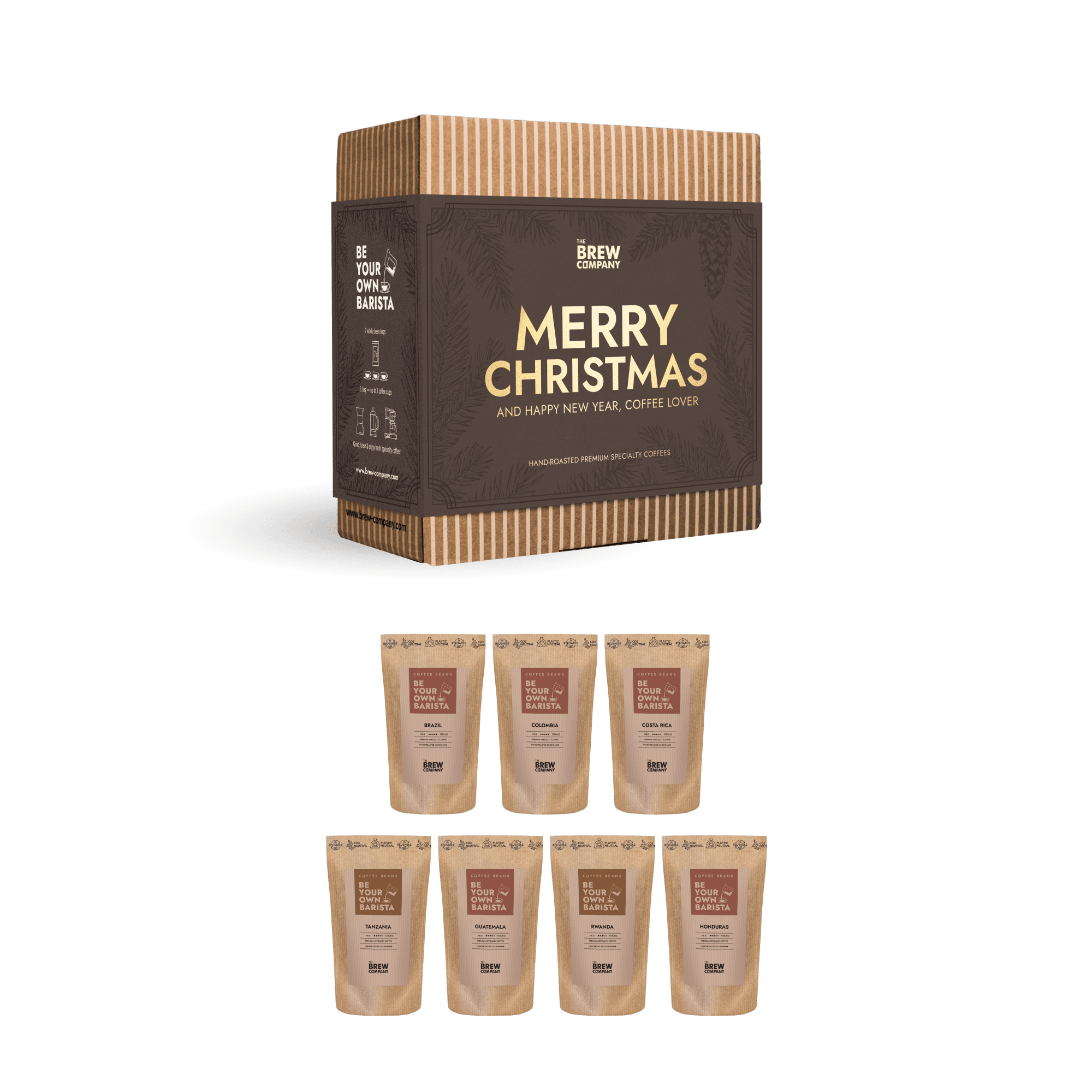 Specialty Coffee Bean Christmas Gift Box