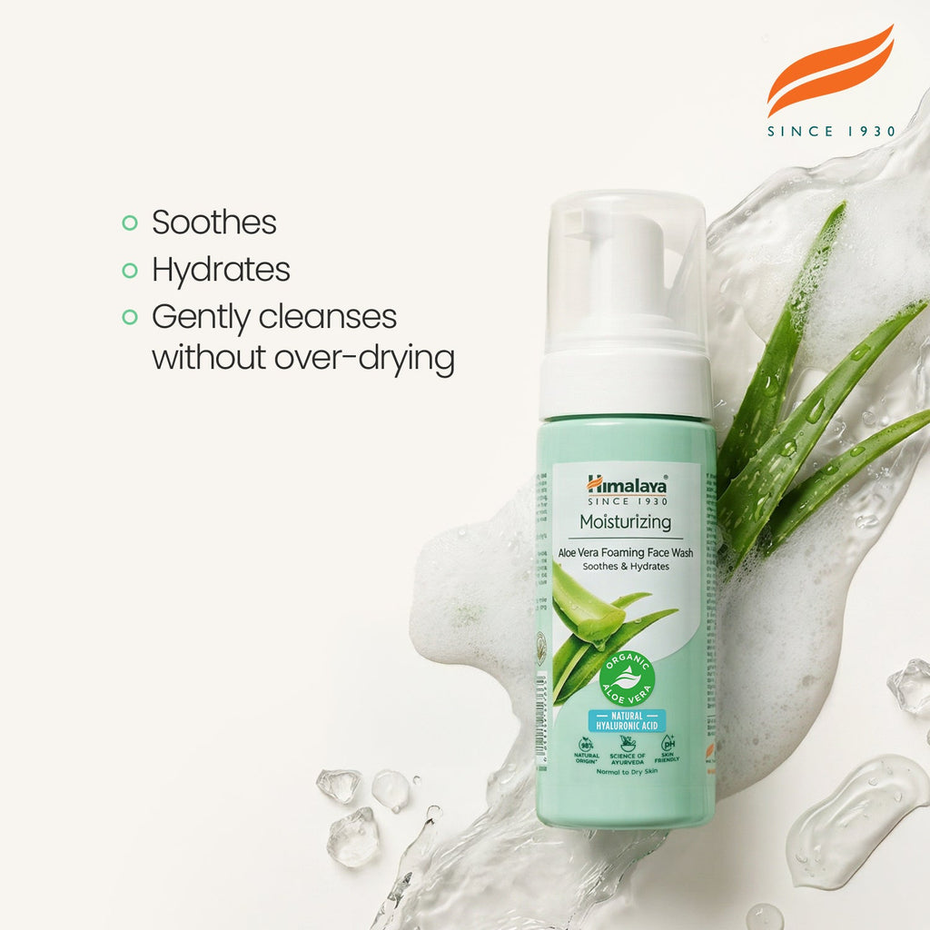 Himalaya Moisturizing Aloe Vera Foaming Face Wash - 150 ml