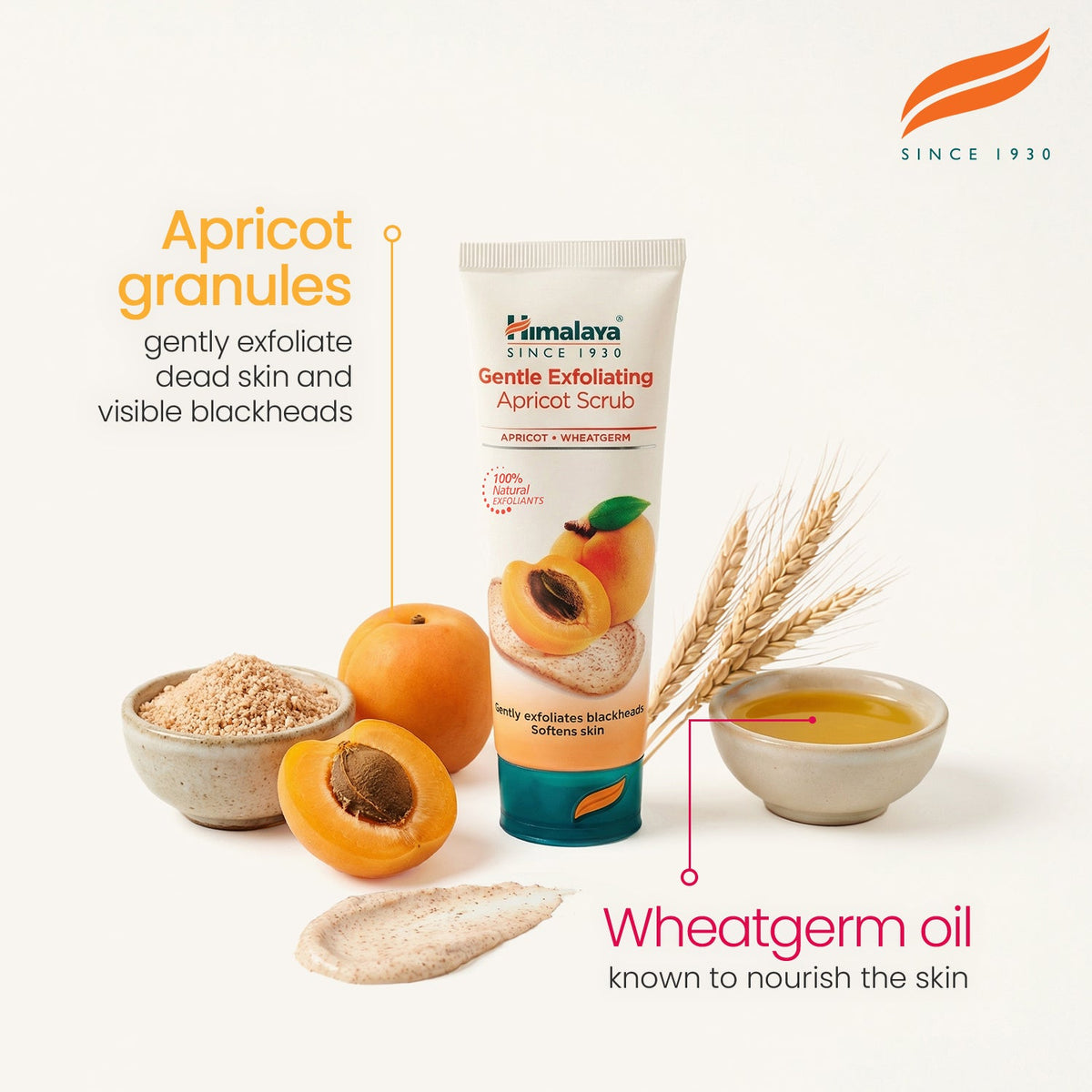Himalaya Gentle Exfoliating Apricot Scrub - 75ml