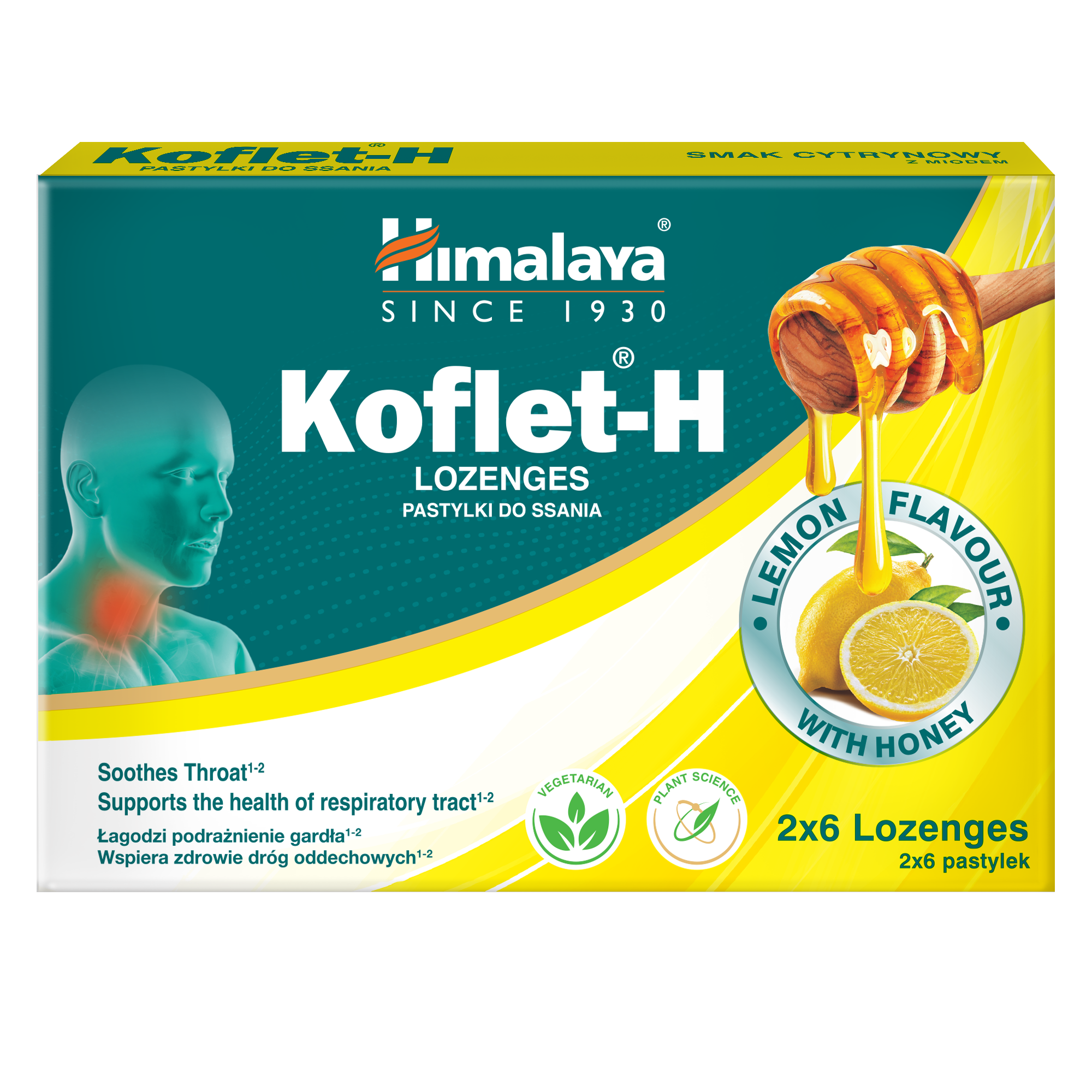 Himalaya Koflet-H Lemon - Lozenges 2x6s