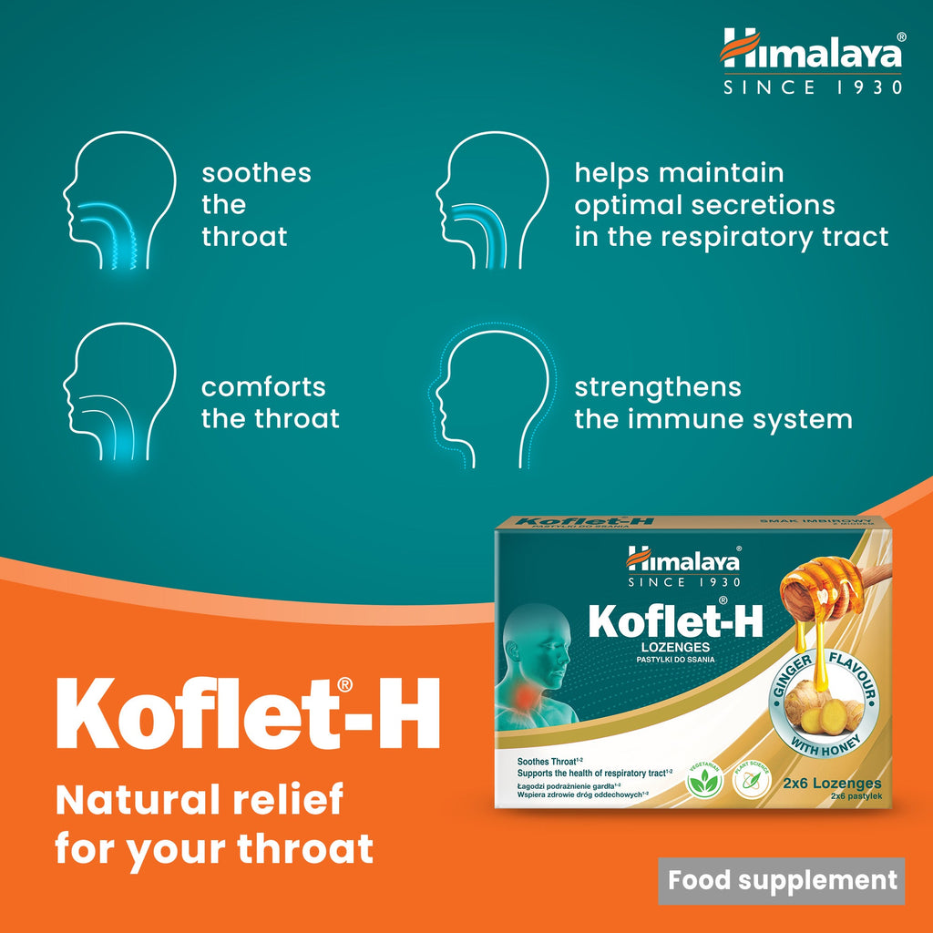 Himalaya Koflet-H Ginger - Lozenges 2x6s