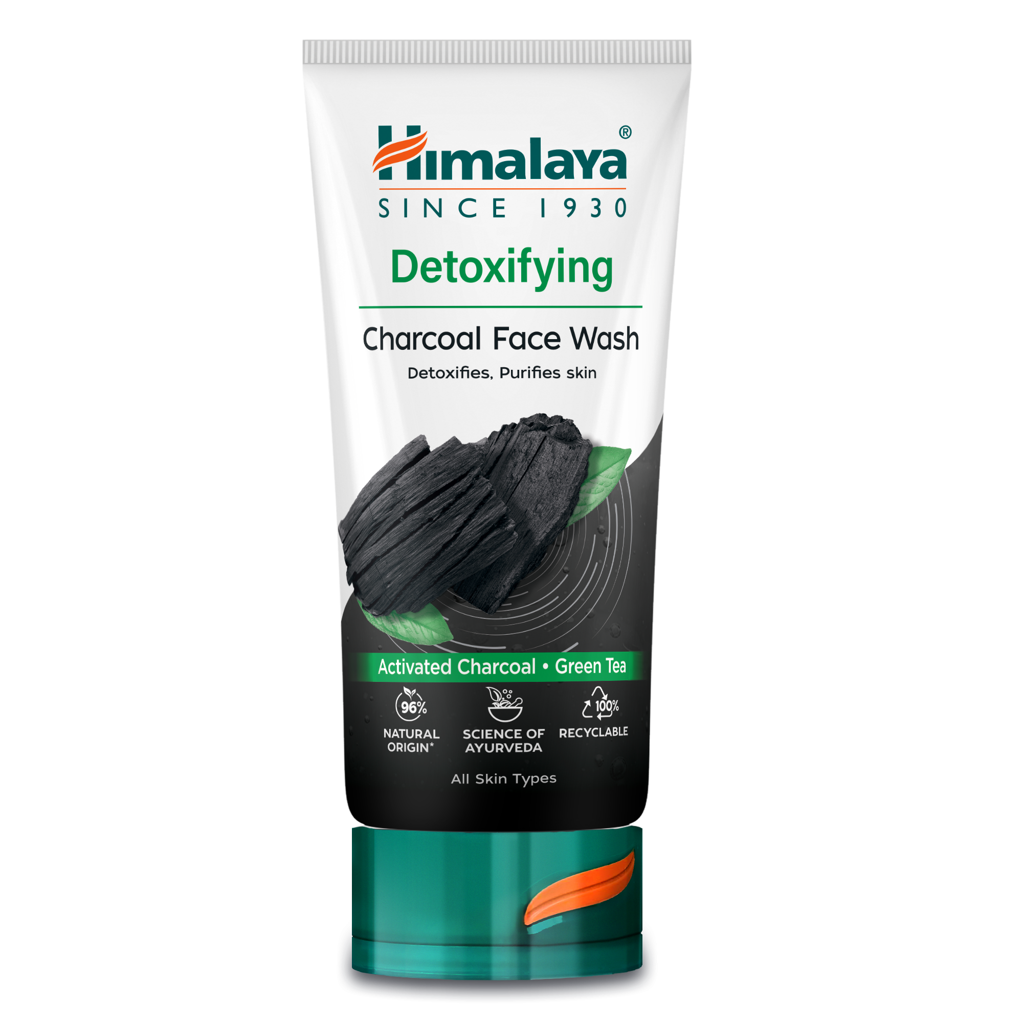 Himalaya Detoxifying Face Wash with Activated Charcoal & Green Tea - 150 ml