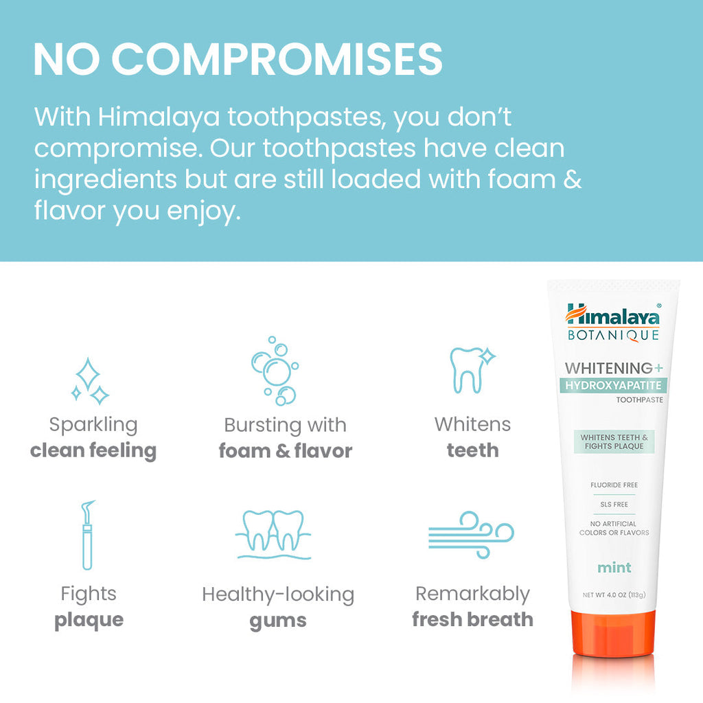 Himalaya Botanique Whitening + Hydroxyapatite Toothpaste - Mint 113g