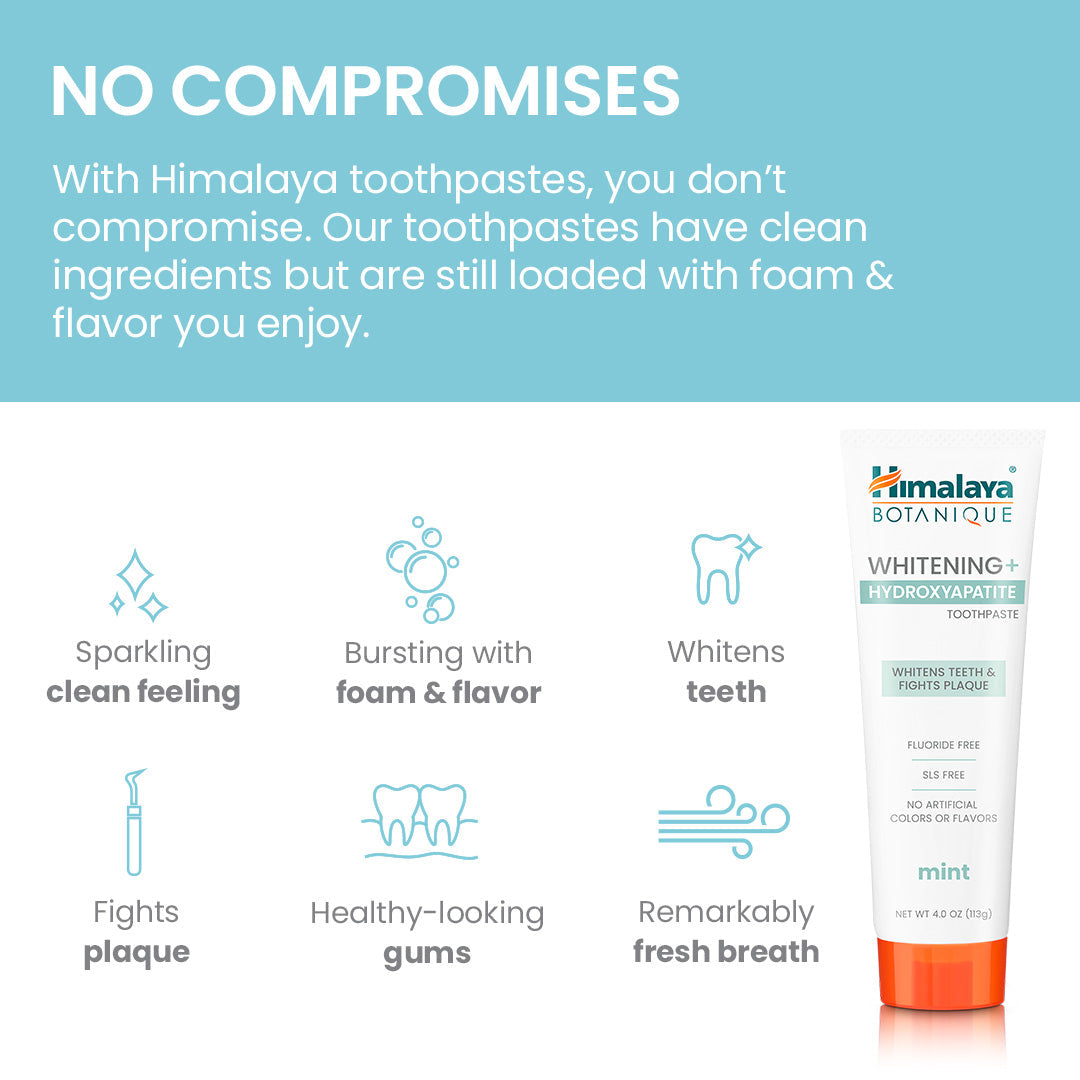 Himalaya Botanique Whitening + Hydroxyapatite Toothpaste - Mint 113g