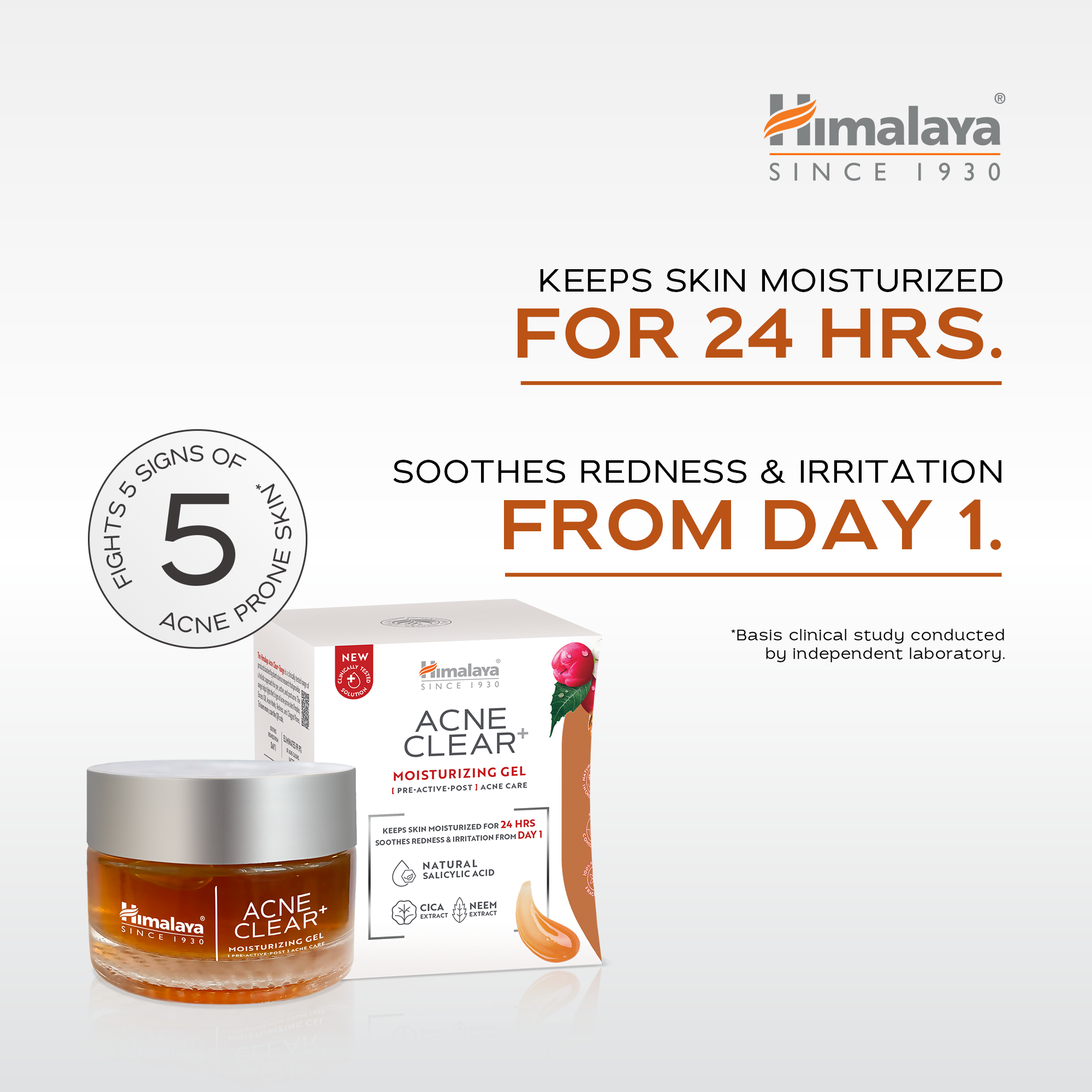 Himalaya Acne Clear+ Moisturizing Gel