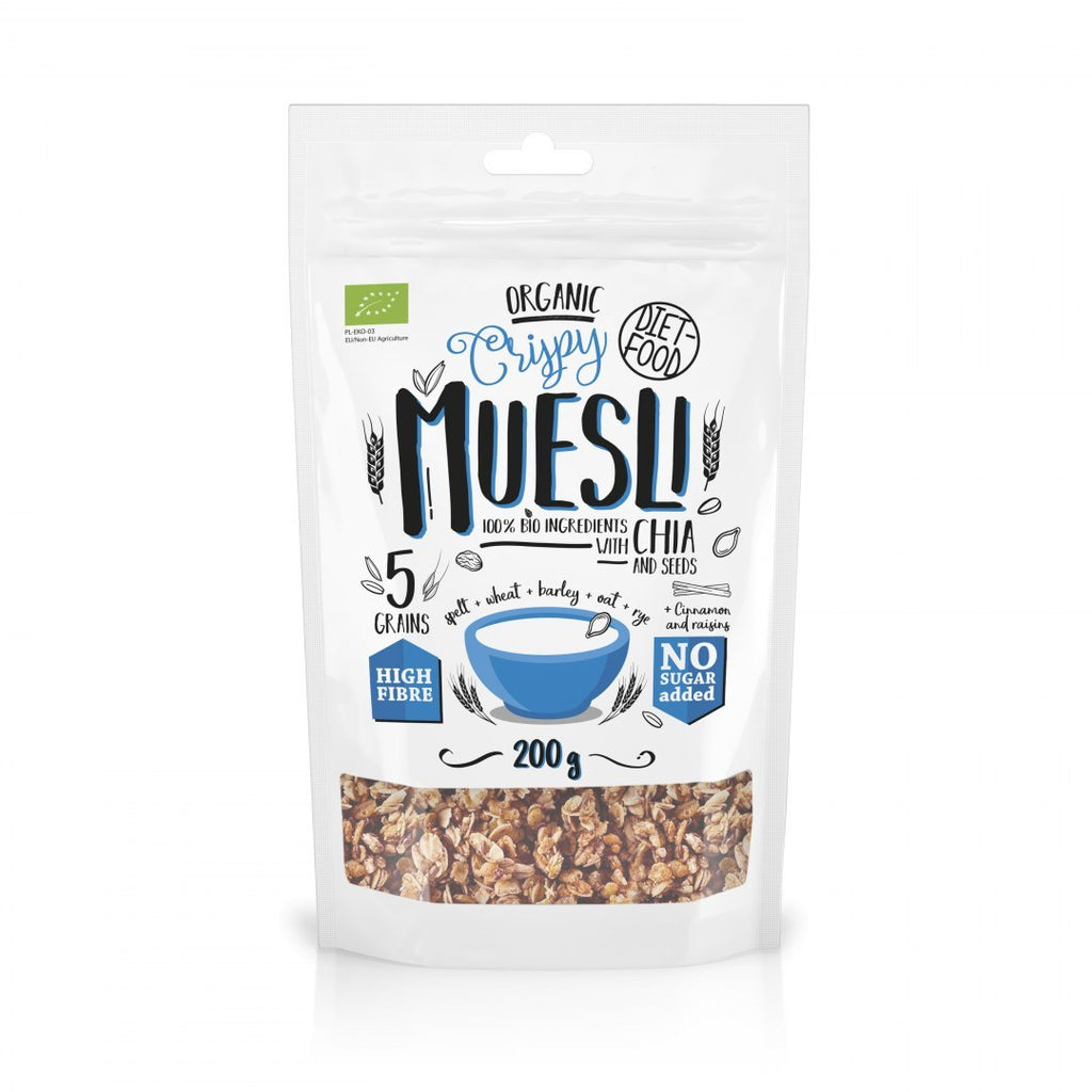 Organic Muesli Crunch with Chia 200 g