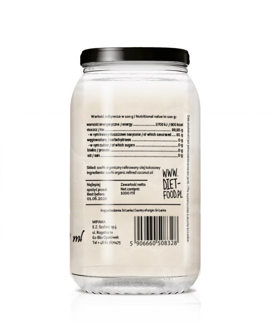 Organic Refined Coconut Oil