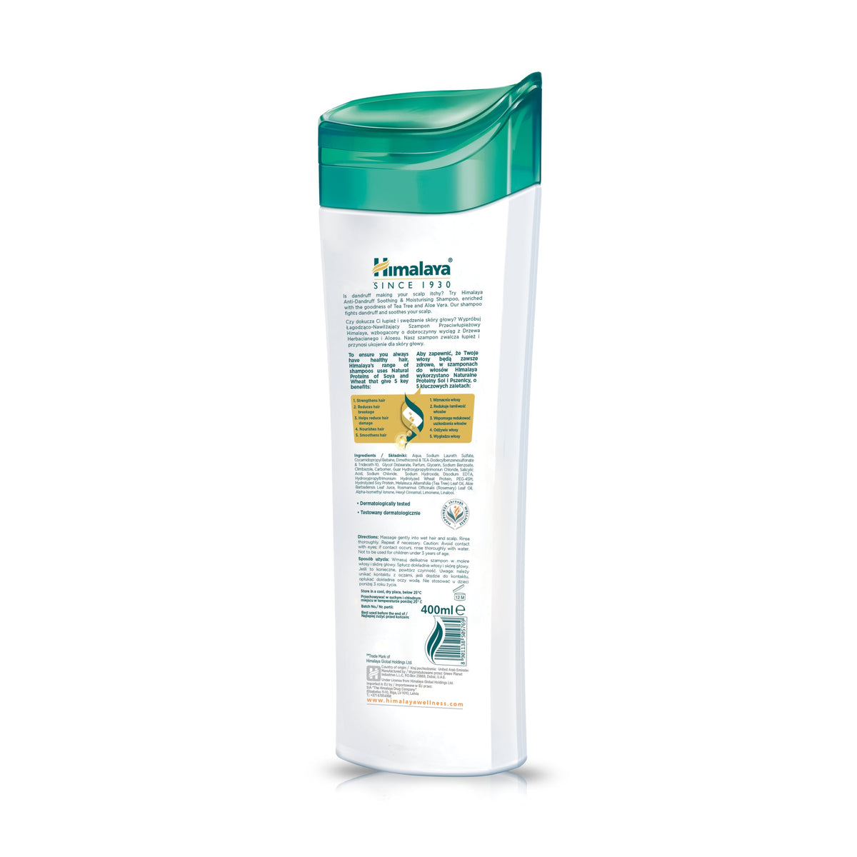 Himalaya Anti-Dandruff Shampoo - Soothing & Moisturizing - 400 ml