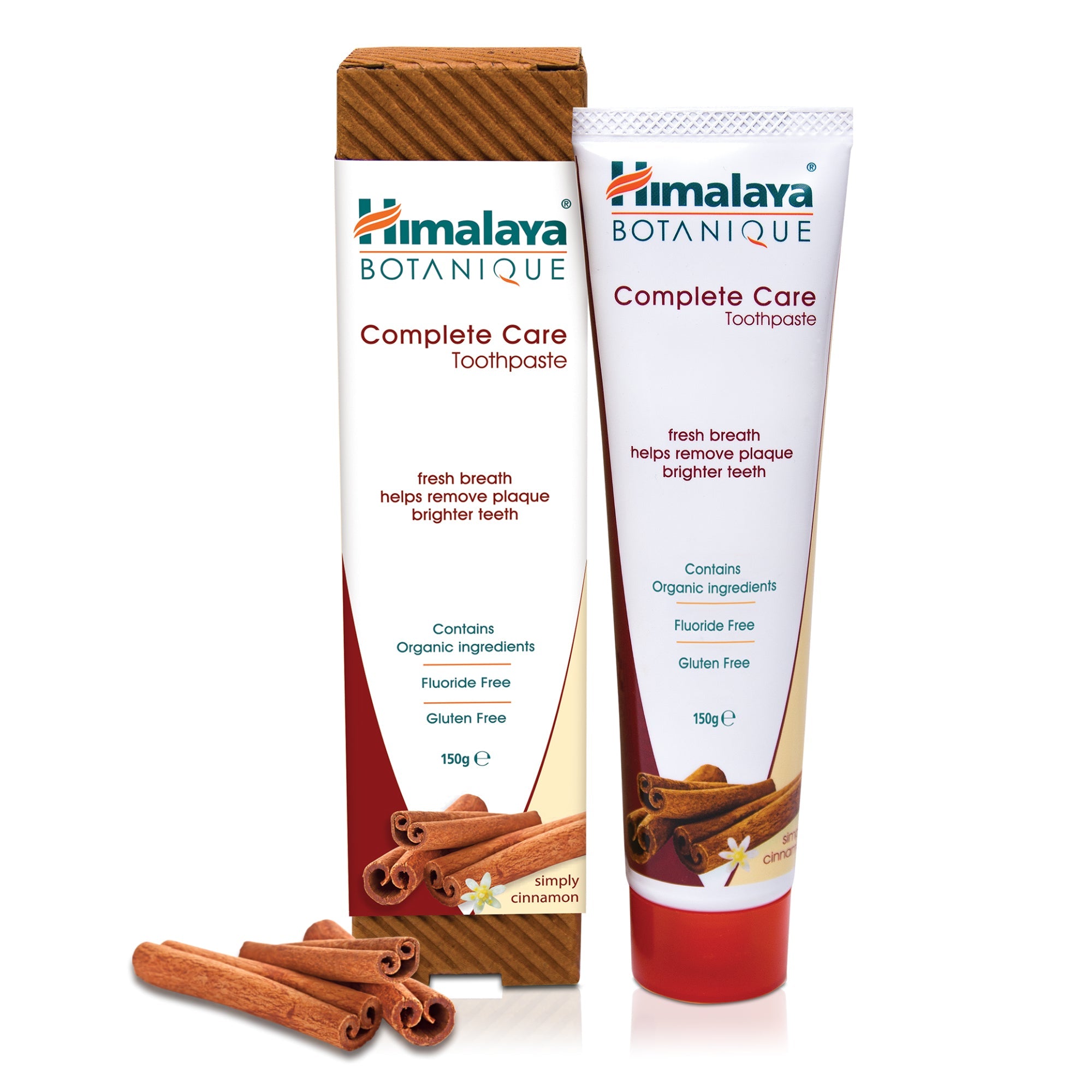 Himalaya BOTANIQUE Complete Care Toothpaste - Simply Cinnamon - 150 g