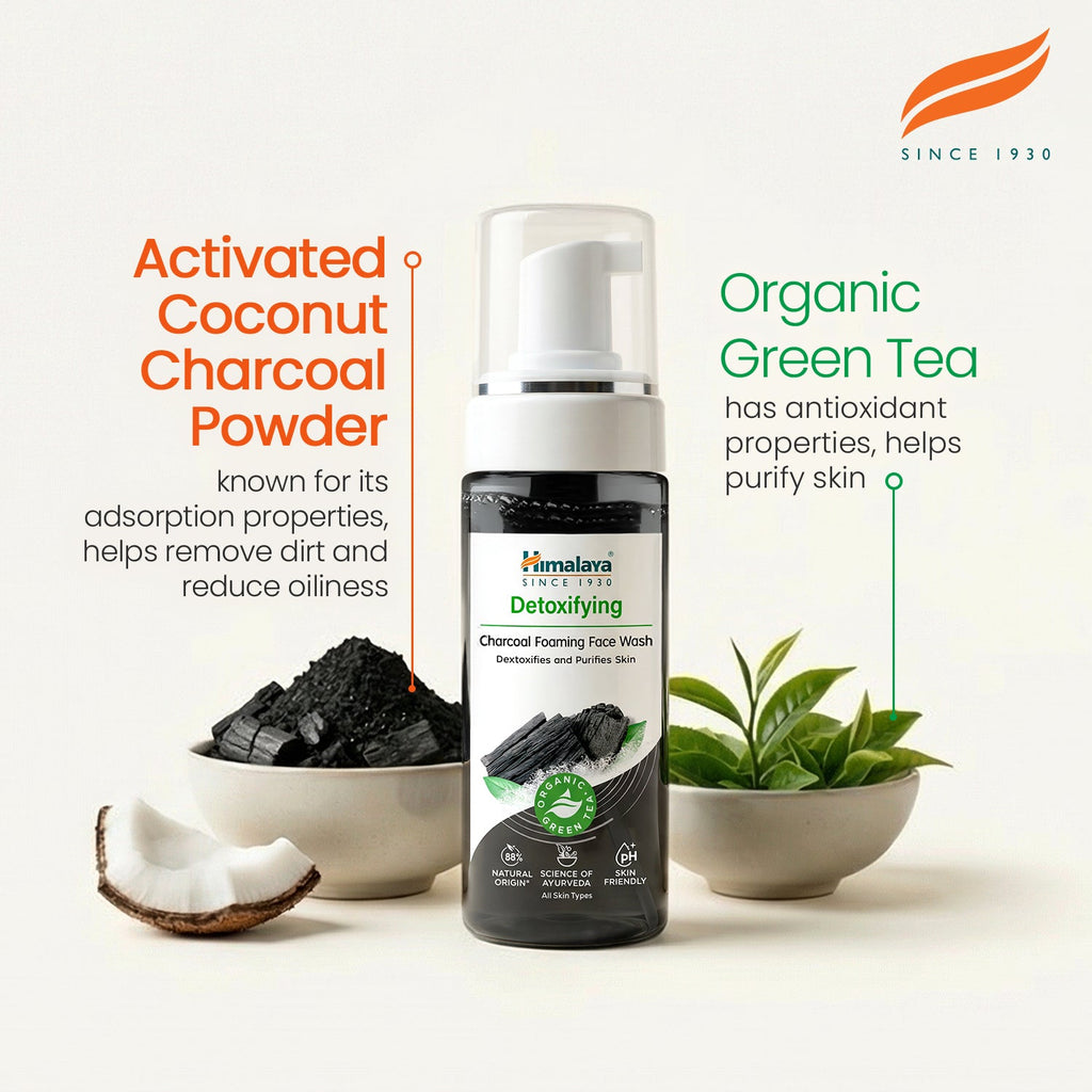 Himalaya Detoxifying Charcoal Foaming Face Wash - 150ml