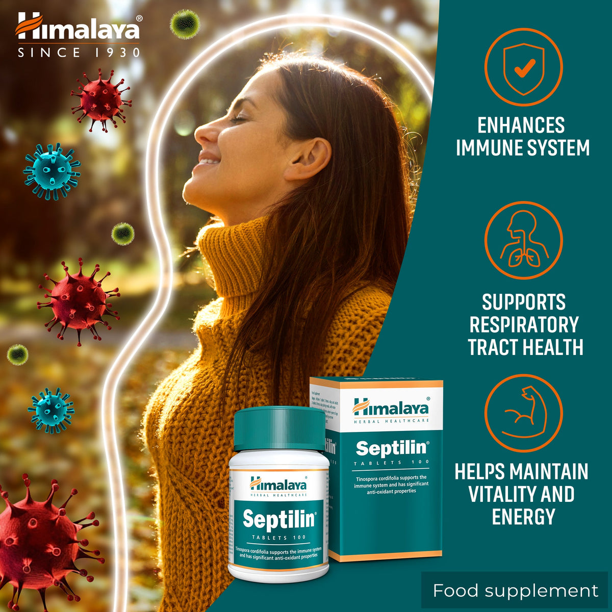 Himalaya Septilin - 100 Tablets