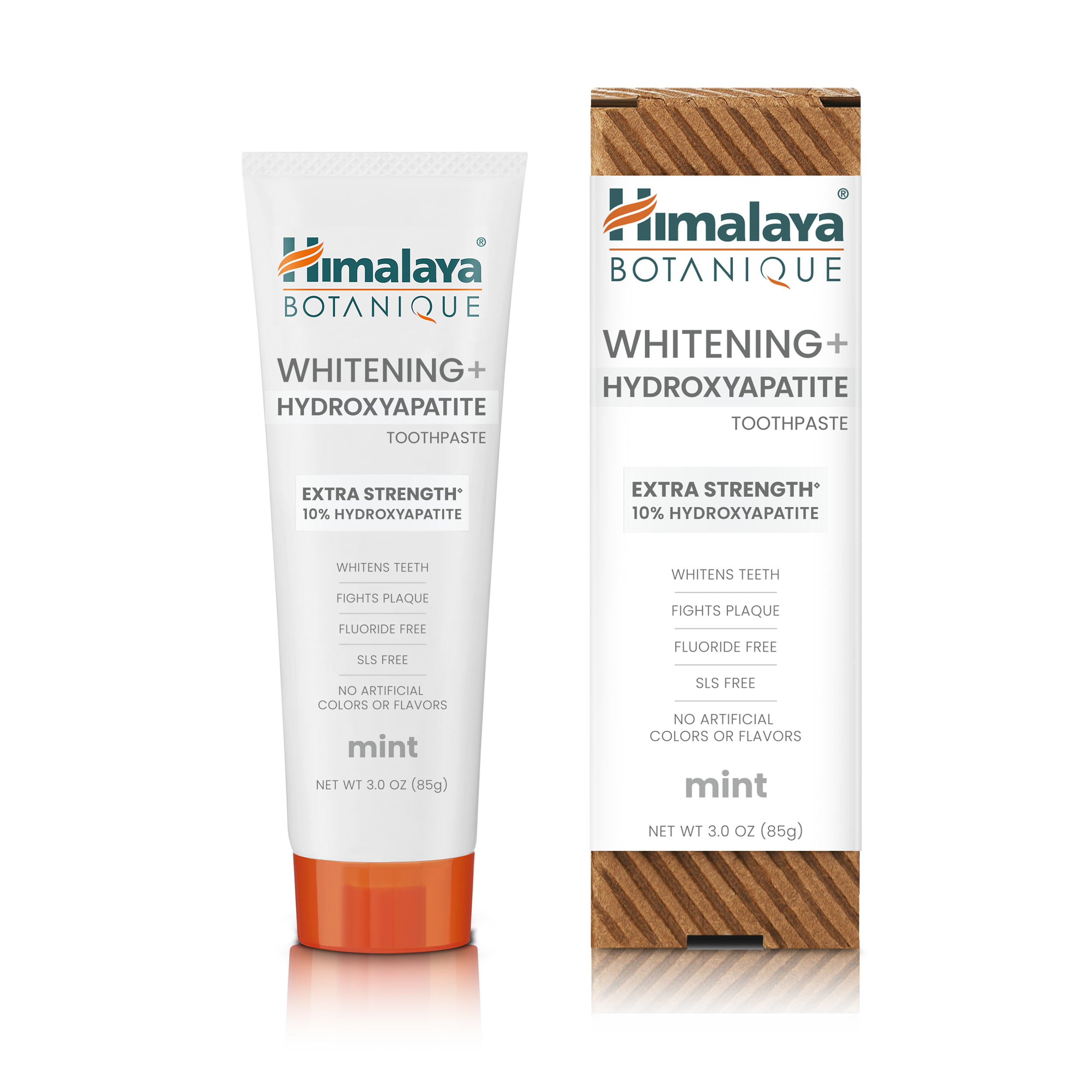 Himalaya Botanique Whitening+ Hydroxyapatite Toothpaste - Extra Strength Mint 85g