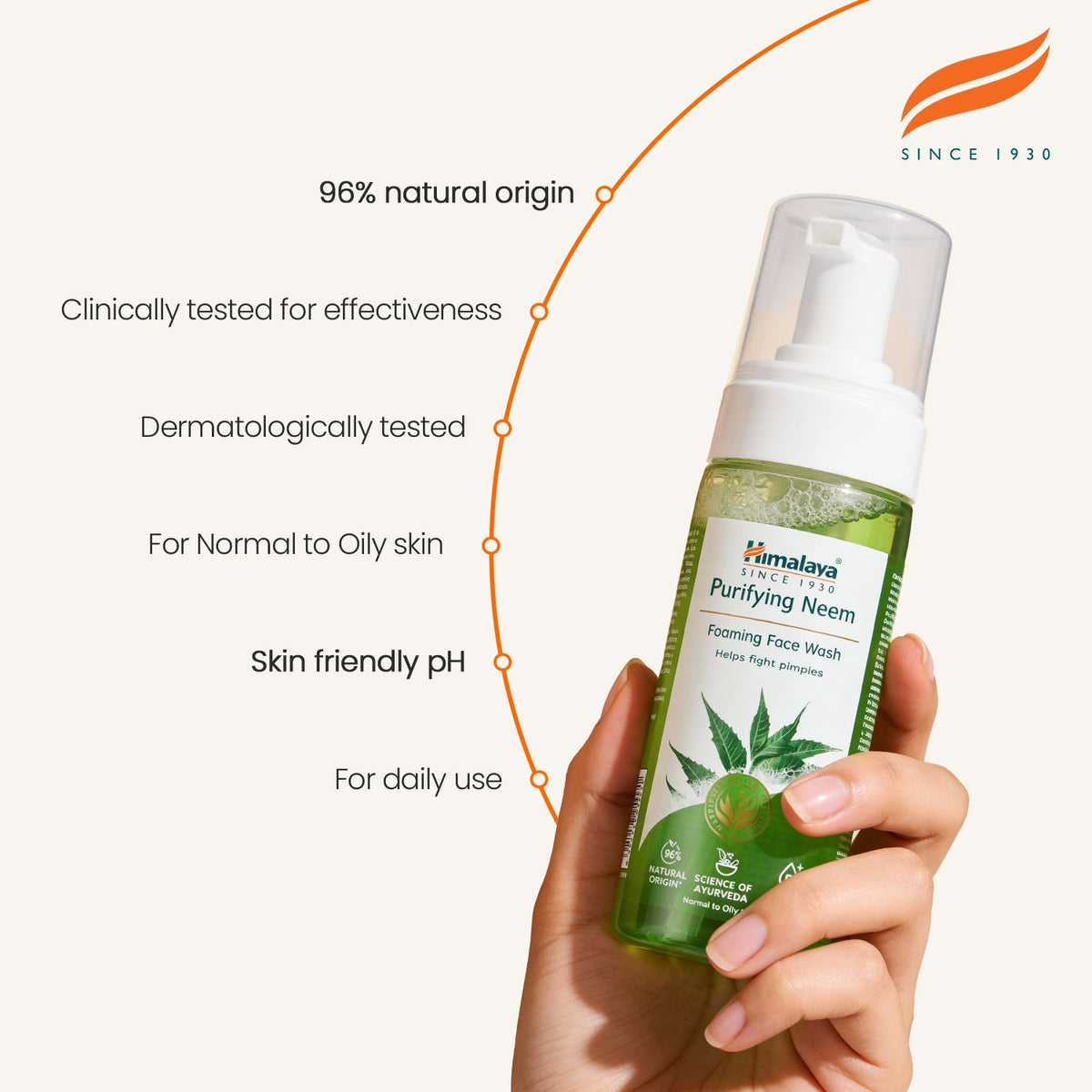 Himalaya Purifying Neem Foaming Face Wash - 150ml