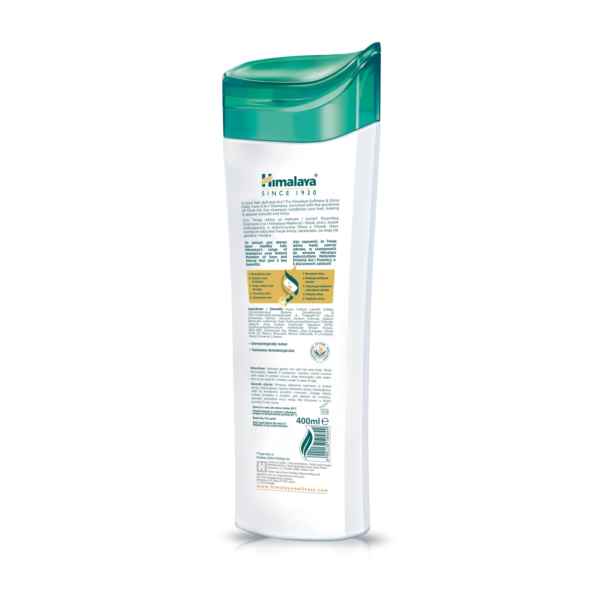 Himalaya Protein Shampoo - Softness & Shine - 400ml